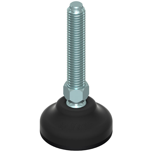 Martin Piede Zincato Base Plastica Snodato 30° D.MM 40
